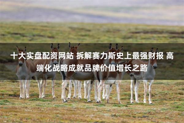 十大实盘配资网站 拆解赛力斯史上最强财报 高端化战略成就品牌价值增长之路