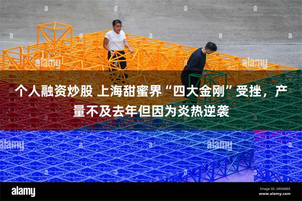 个人融资炒股 上海甜蜜界“四大金刚”受挫，产量不及去年但因为炎热逆袭